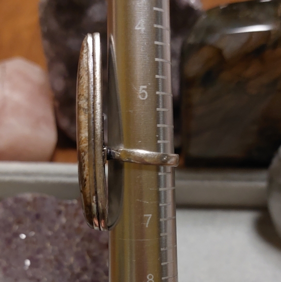 Gigantic Fossil Coral Statement Ring - Picture 8 of 8